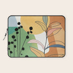 Modern abstract leaves line art 12 Laptop Sleeve Gallery Image 1