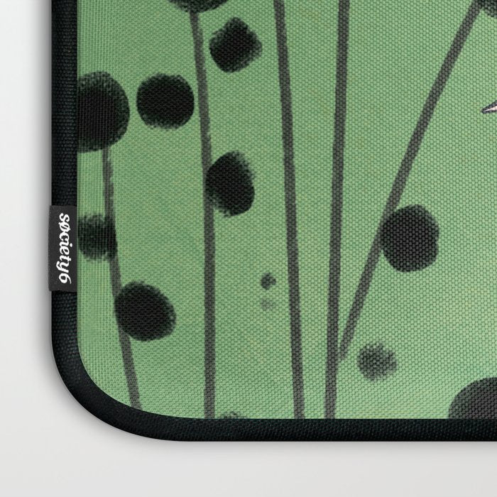 Modern abstract leaves line art 12 Laptop Sleeve Gallery Image 3