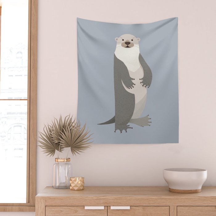 Whimsy Otter Wall Tapestry Gallery Image 2