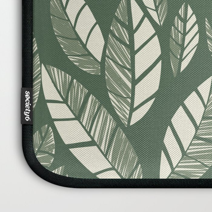 Wildlife Safari Laeves green Laptop Sleeve Gallery Image 3
