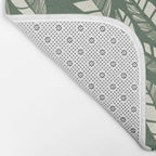 Wildlife Safari Laeves green Bath Mat Gallery Image 2