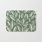 Wildlife Safari Laeves green Bath Mat Gallery Image 1