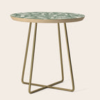 Wildlife Safari Laeves green Side Table Gallery Image 1
