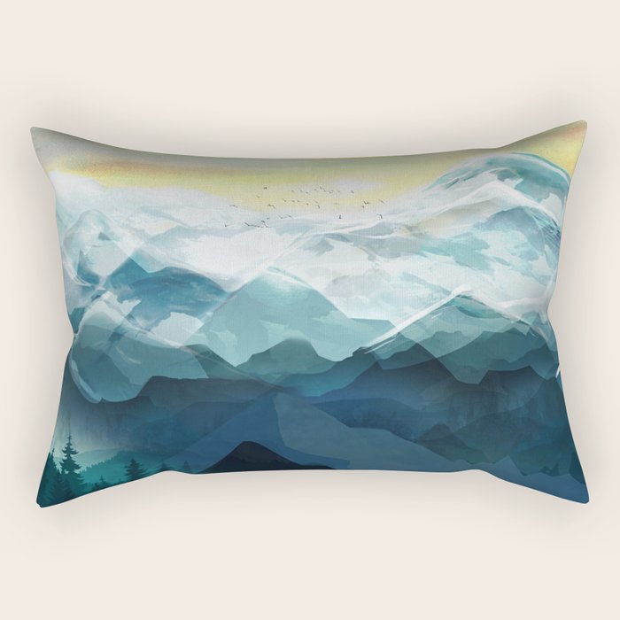 Mountain Range Rectangular Pillow Gallery Image 2