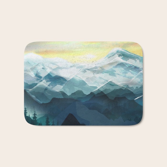 Mountain Range Bath Mat Gallery Image 1