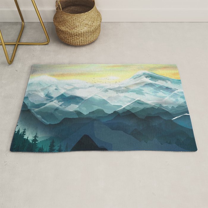 Mountain Range Rug Gallery Image 1