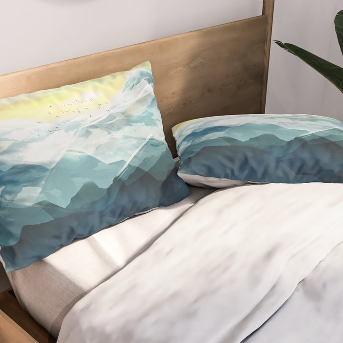 Mountain Range Pillow Sham Gallery Image 2