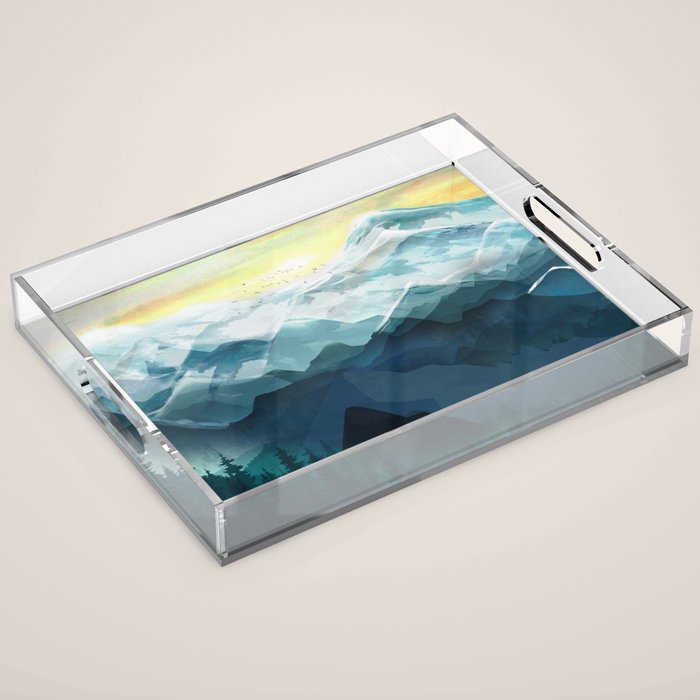 Mountain Range Acrylic Tray Gallery Image 1