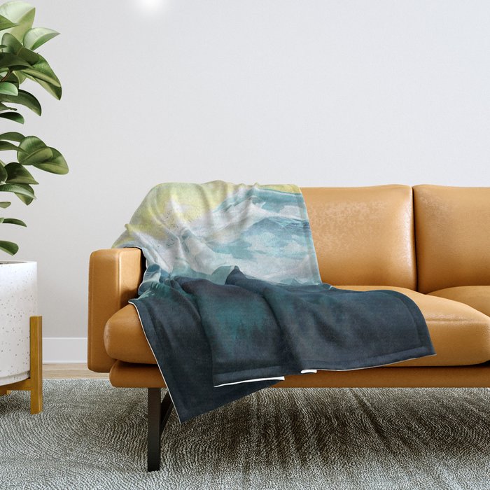 Mountain Range Throw Blanket Gallery Image 1