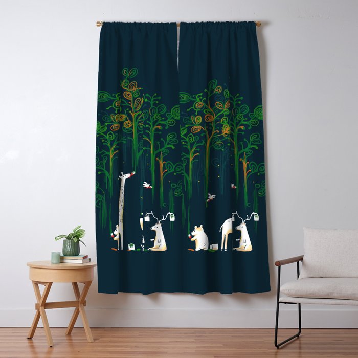 Re-paint the Forest Window Curtain Gallery Image 1