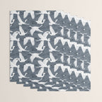 Soaring Wings - Steel Blue Grey Wrapping Paper Gallery Image 3