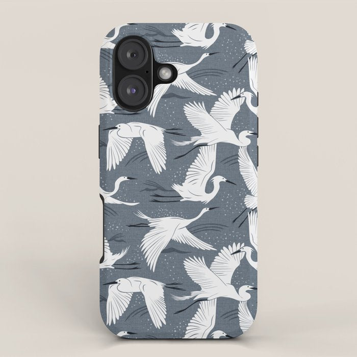 Soaring Wings - Steel Blue Grey iPhone Case Gallery Image 1