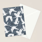 Soaring Wings - Steel Blue Grey Stationery Card Gallery Image 2