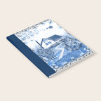 The Old Country Farm in Navy Blue - Farm House Decor Notebook Gallery Image 2