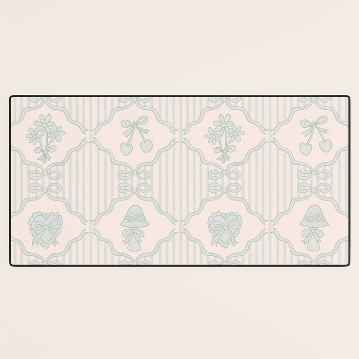 Eloise Print in Blue Desk Mat Gallery Image 3