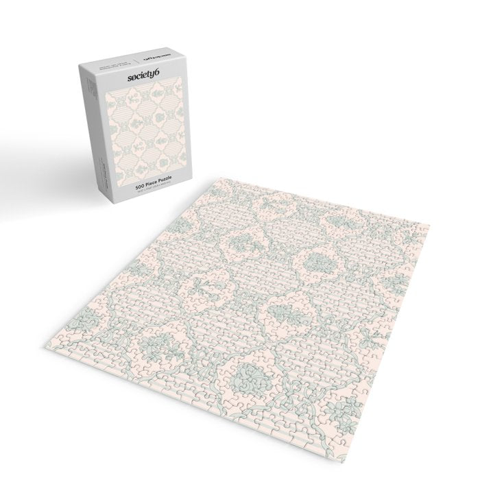 Eloise Print in Blue Jigsaw Puzzle Gallery Image 2