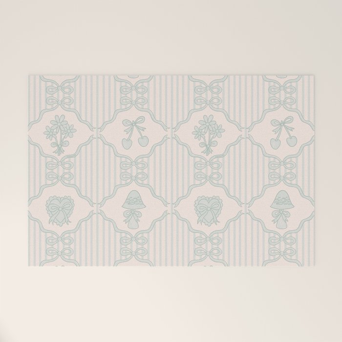Eloise Print in Blue Welcome Mat Gallery Image 1