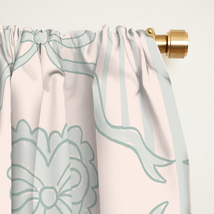 Eloise Print in Blue Window Curtain Gallery Image 2
