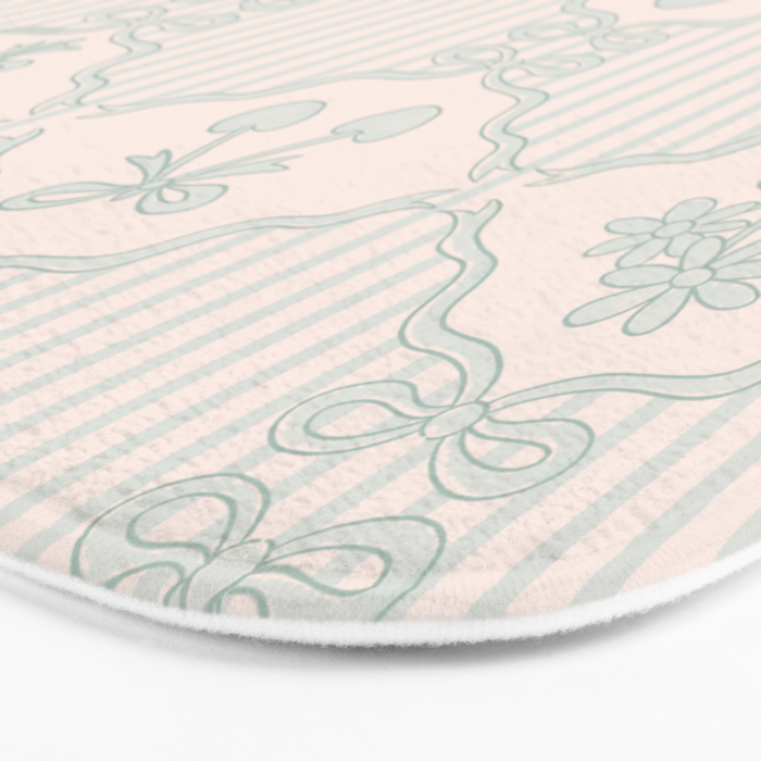 Eloise Print in Blue Bath Mat Gallery Image 3