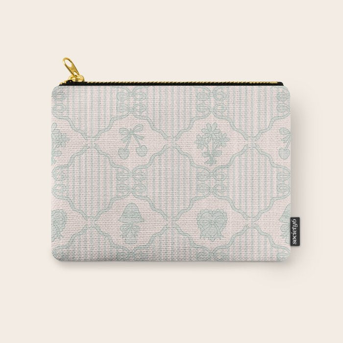 Eloise Print in Blue Carry All Pouch Gallery Image 1