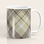 Modern Neutral Plaid Design Coffee Mug Gallery Image 1