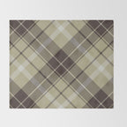Modern Neutral Plaid Design Throw Blanket Gallery Image 2