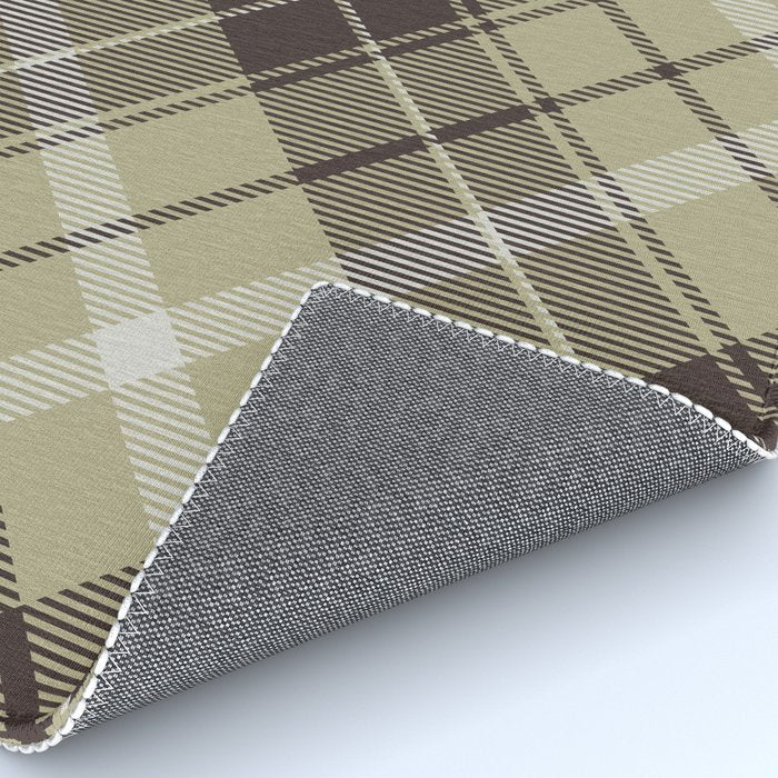 Modern Neutral Plaid Design Rug Gallery Image 4
