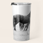 Free Rein - Black and White Photography Travel Mug Gallery Image 3