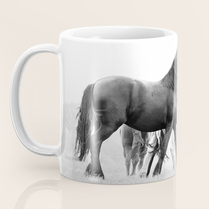 Free Rein - Black and White Photography Coffee Mug Gallery Image 3