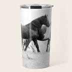 Free Rein - Black and White Photography Travel Mug Gallery Image 1