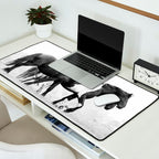 Free Rein - Black and White Photography Desk Mat Gallery Image 2