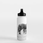 Free Rein - Black and White Photography Water Bottle Gallery Image 3