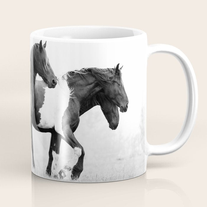 Free Rein - Black and White Photography Coffee Mug Gallery Image 1