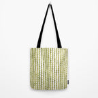 Small scalloped line in watercolor green Tote Bag Gallery Image 2
