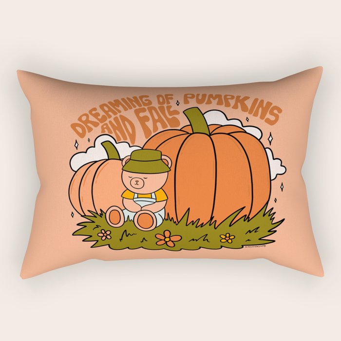 Dreaming of Pumpkins Rectangular Pillow Gallery Image 2