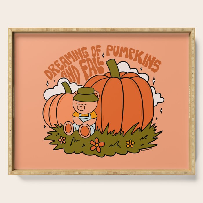 Dreaming of Pumpkins Serving Tray Gallery Image 1