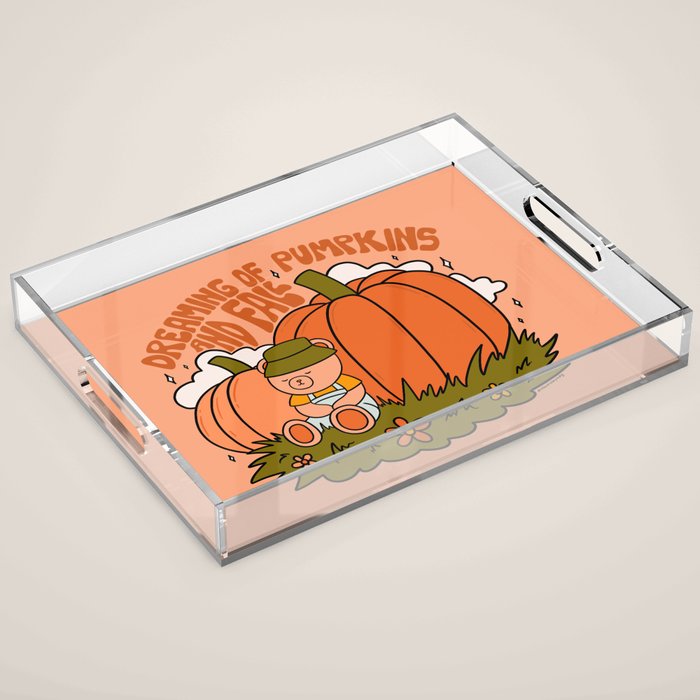 Dreaming of Pumpkins Acrylic Tray Gallery Image 1