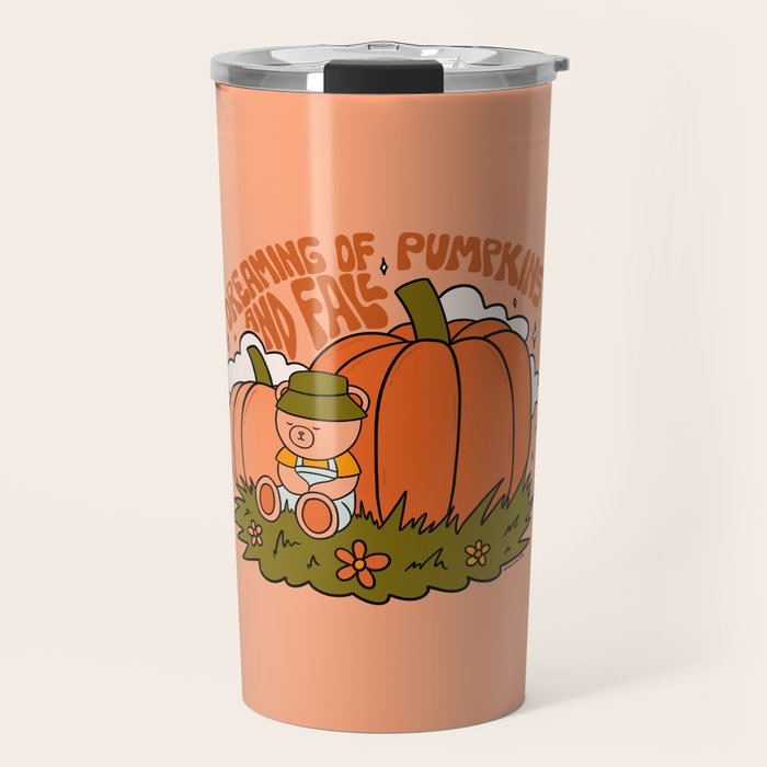 Dreaming of Pumpkins Travel Mug Gallery Image 1
