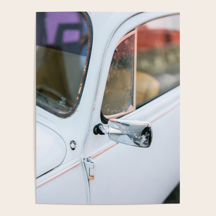Classic Car Detail | Pastel Oaxaca Mexico Photography Poster Gallery Image 4