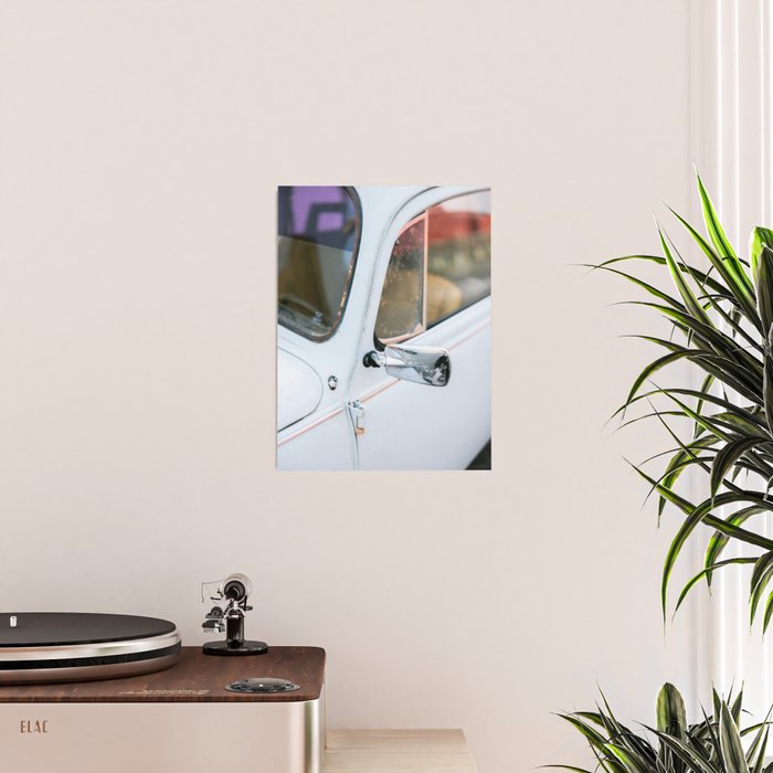 Classic Car Detail | Pastel Oaxaca Mexico Photography Poster Gallery Image 2