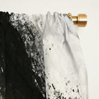Armor [9]: a minimal abstract piece in black white and gold by Alyssa Hamilton Art Window Curtain Gallery Image 2