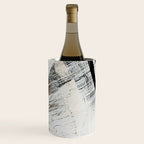 Armor [9]: a minimal abstract piece in black white and gold by Alyssa Hamilton Art Wine Chiller Gallery Image 1