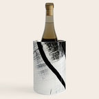 Armor [9]: a minimal abstract piece in black white and gold by Alyssa Hamilton Art Wine Chiller Gallery Image 3