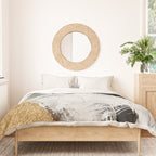 Armor [9]: a minimal abstract piece in black white and gold by Alyssa Hamilton Art Duvet Cover Gallery Image 3