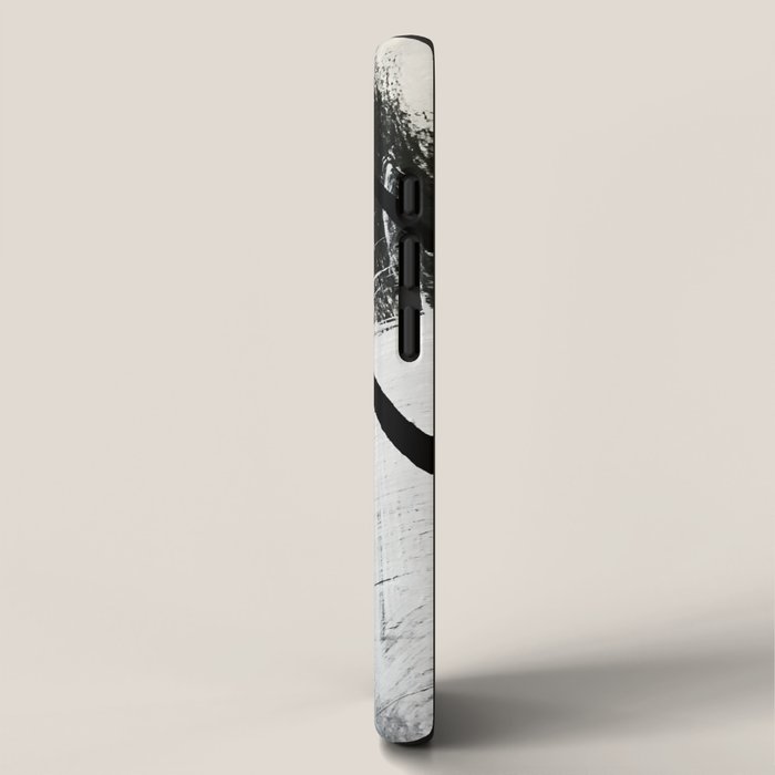 Armor [9]: a minimal abstract piece in black white and gold by Alyssa Hamilton Art iPhone Case Gallery Image 2