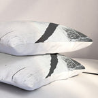 Armor [9]: a minimal abstract piece in black white and gold by Alyssa Hamilton Art Pillow Sham Gallery Image 3