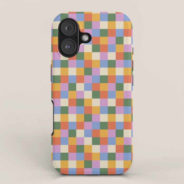 Bold Colorful Checks Pattern - Small XXXVII iPhone Case Gallery Image 1