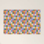 Bold Colorful Checks Pattern - Small XXXVII Welcome Mat Gallery Image 1