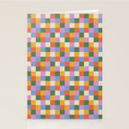 Bold Colorful Checks Pattern - Small XXXVII Stationery Card Gallery Image 2