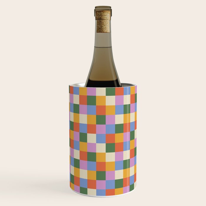 Bold Colorful Checks Pattern - Small XXXVII Wine Chiller Gallery Image 3